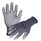 Azusa Safety Coated Work Gloves, Polyurethane, Smooth, Palm Coating, Grey, M-8 1 PR CM2010 - alternate 1